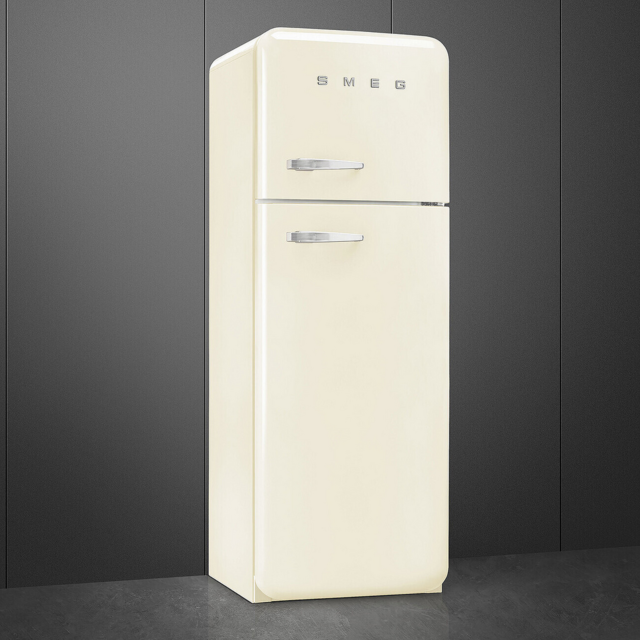 Smeg FAB30RCR6UK 60cm Cream Fridge Freezer 75/25