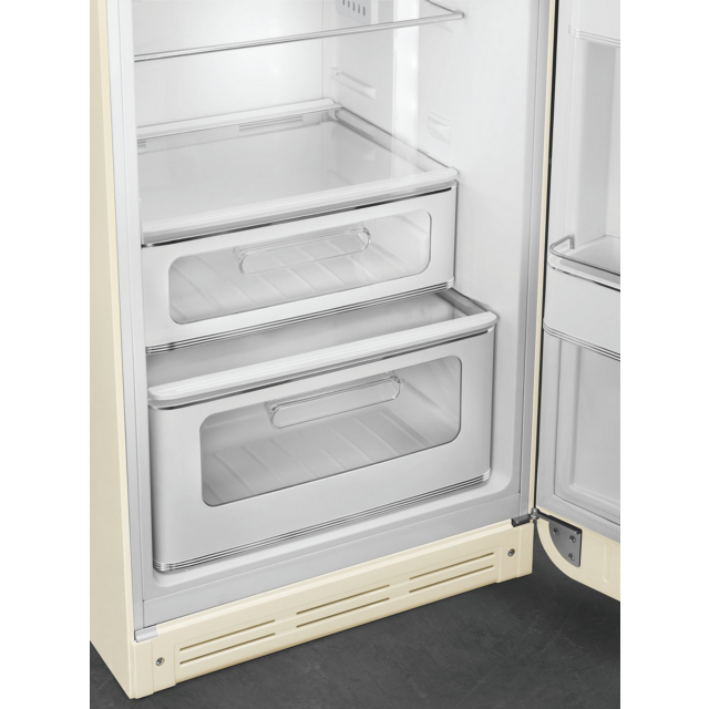Smeg FAB30RCR6UK 60cm Cream Fridge Freezer 75/25