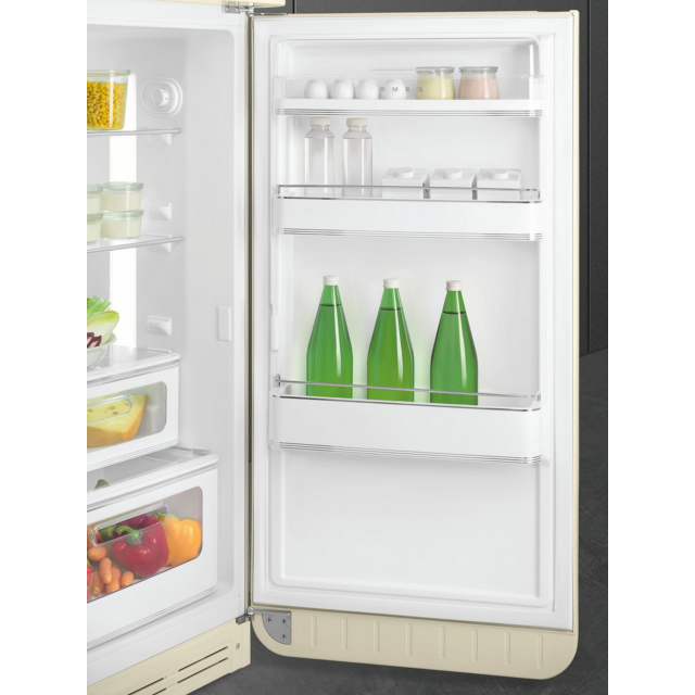 Smeg FAB30RCR6UK 60cm Cream Fridge Freezer 75/25