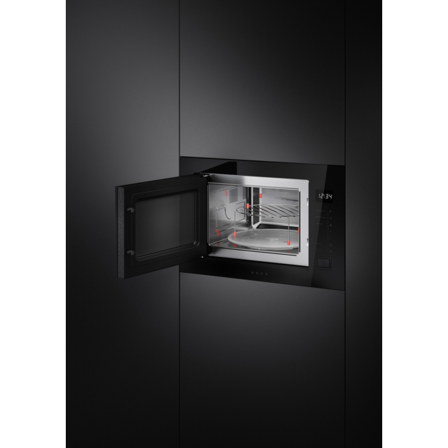 Smeg FMI225BI 25L Built In Microwave Black