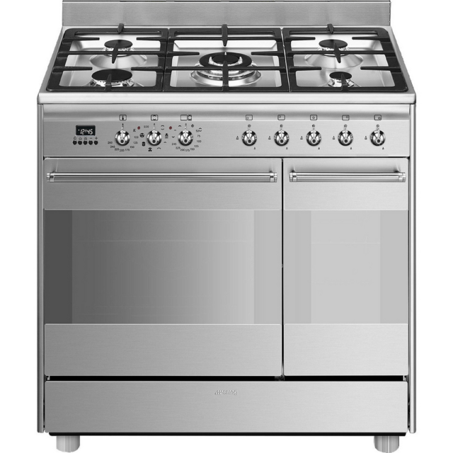 Smeg SCB92MX8 79.7cm Dual Fuel Rangecooker Stainless