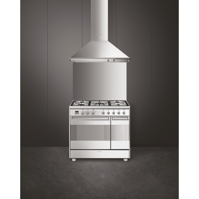 Smeg SCB92MX8 79.7cm Dual Fuel Rangecooker Stainless