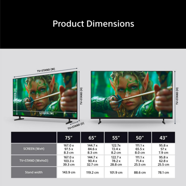 Sony K65S25M2PB.UKA 65inch 4K BRAVIA 2 II Direct LED Google TV