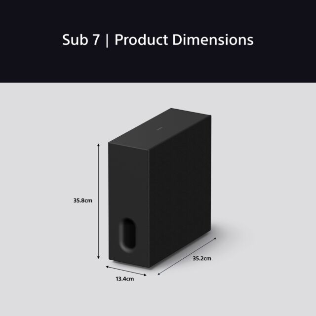 Sony SASW7.CEJ BRAVIA Theatre Wireless Subwoofer 7 - Black
