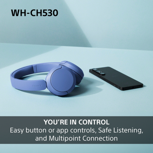 Sony WHCH530P.CE7 Wireless Over Ear Headphones Pink