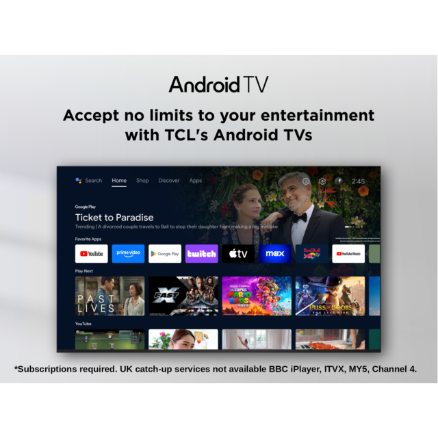 TCL 43V5C-UK 43inch FHD TV Google Smart TV