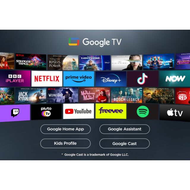 TCL 50P7K-UK 50inch 4K QLED Direct LED HDR Google TV