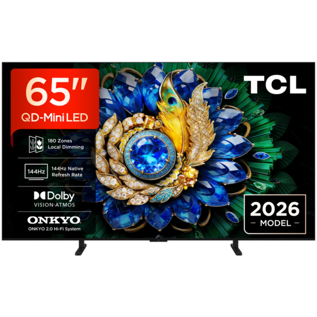 TCL 65A400M-UK 65inch QD-Mini LED 4K HDR TV Black