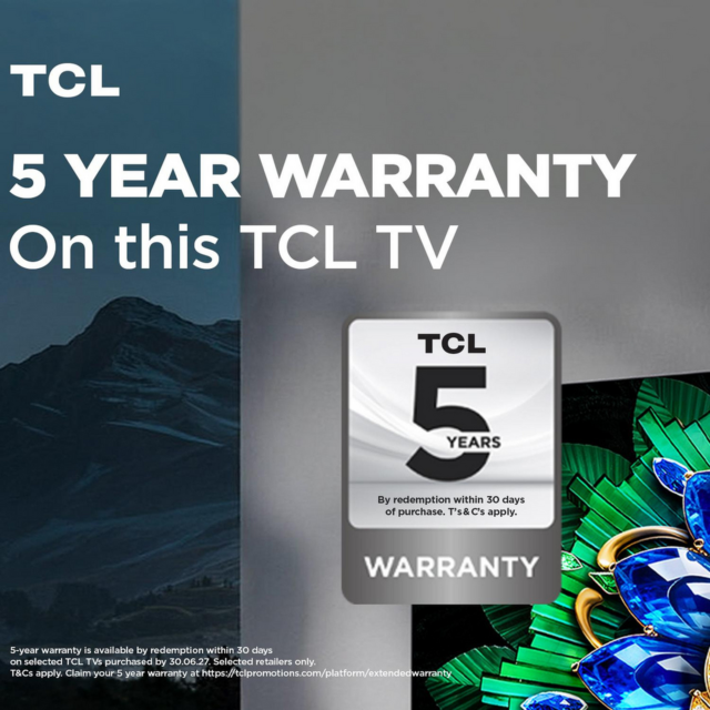 TCL 65A400M-UK 65inch QD-Mini LED 4K HDR TV Black