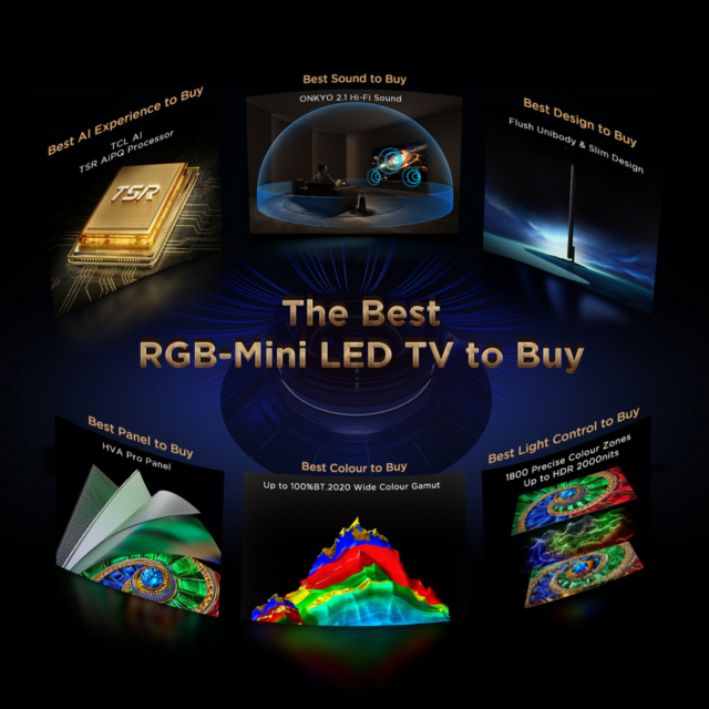 TCL 75RM7L-UK 75-inch 4K Ultra HD RGB Mini LED TV