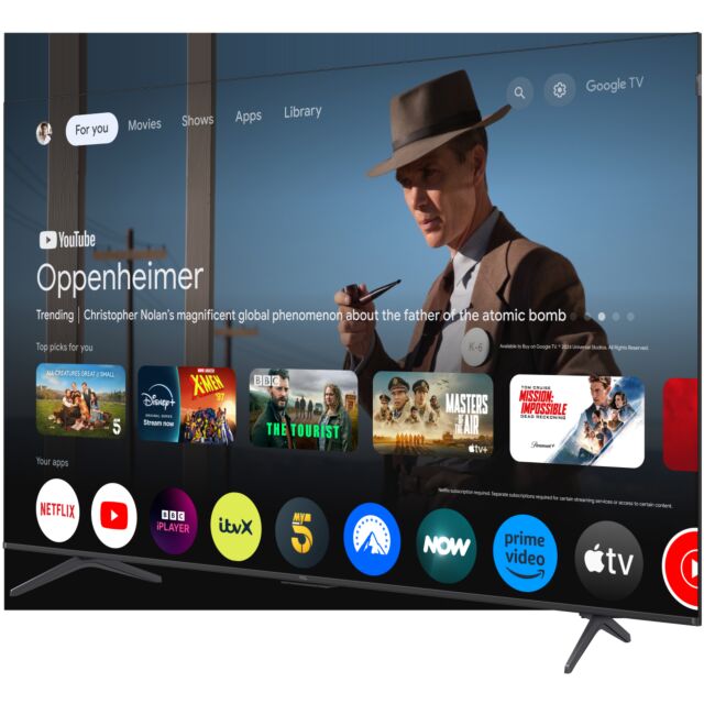 TCL 75T8C-UK 75inch 4K QLED HDR Ultra HD Google TV