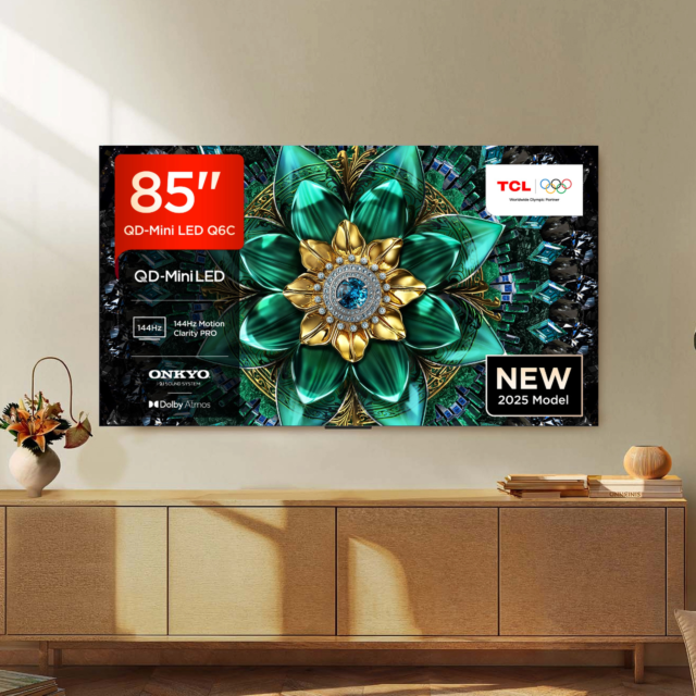 TCL 85Q6C-UK 85inch 4K QD-Mini LED UHD Smart Google TV