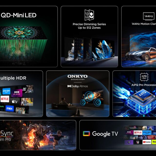 TCL 85Q6C-UK 85inch 4K QD-Mini LED UHD Smart Google TV
