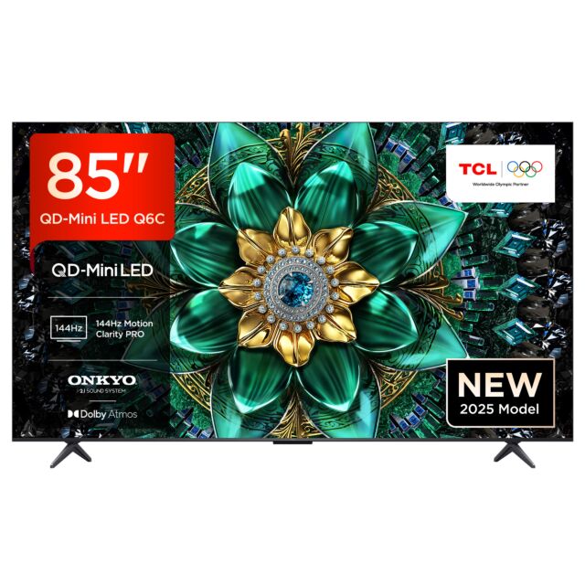 TCL 85Q6C-UK 85inch 4K QD-Mini LED UHD Smart Google TV